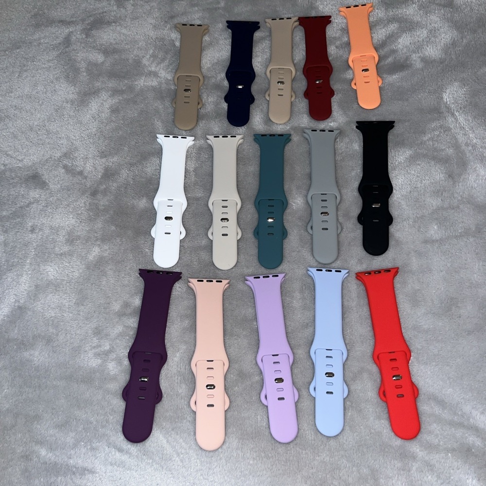 Silicone Apple Sport Band Compatible with Apple Watch 14 Bands  38mm 40mm 41